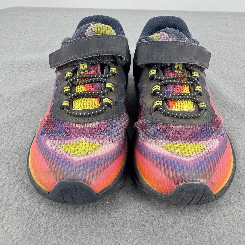Merrell Kids Bare Steps Rainbow Trail Shoes Hook Loop US 10
